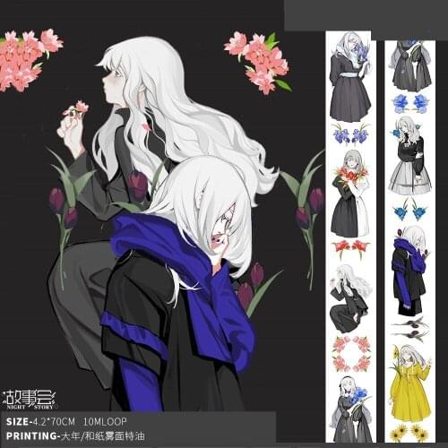 Fairy Flower Girl Washi Tapes Bullet Journal Masking Tape Adhesive Tape DIY Scrapbooking Washi Stickers