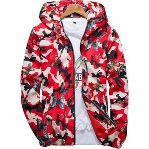 Spring Autumn Camouflage Printed Jacket Mens Hooded Sports Casual Jacket Outdoor Sunscreen Windbreaker Student Class Service