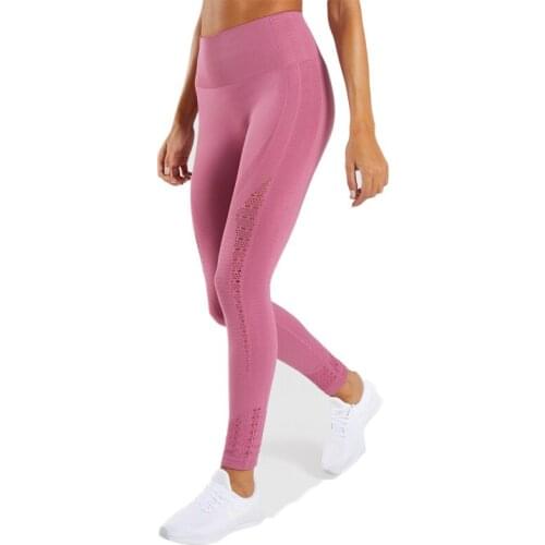 High waist Eenrgy Seamless Leggings Women Anti-slip Fitness leggings Workout push up Jeggings Hollow breathable Gym pangts