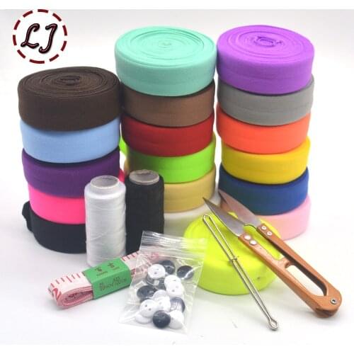 40yd/lot can choose 8 colors 20mm tape elastic brand ribbon webbing trim solid headwear handmade DIY decoration crafts 5 gifts