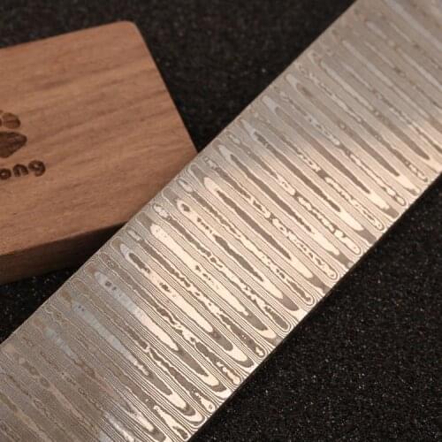 Damascus Steel Billets with VG10 Core Knife Blade Steel Knife Making Parts LADDER Patterns Stainless