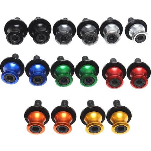 M10 Motorcycle Swingarm Spools Slider For Kawasaki 250R Ninja EX250R 08-13 EX650R 06-11 Z1000 SX Ninja 1000 11-13