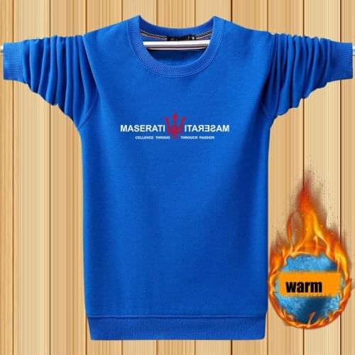 Men Sweatshirts Plus Velvet To Keep Warm 2021 New Winter Thick Male Pullover Russian Style Casual Letter Plus Size 4XL 5XL H77