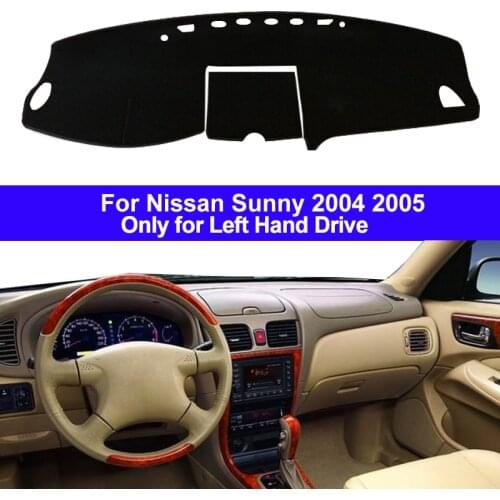Car Inner Auto Dashboard Cover Dashmat Carpet Dash Mat Cushion cape Sun Shade 2 Layers For Nissan Sunny 2004 2005