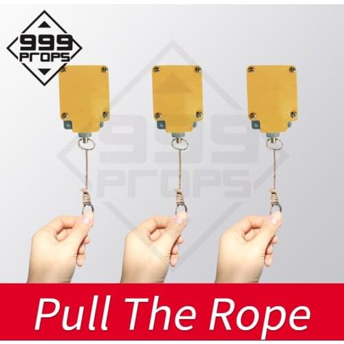 Escape Room Puzzle Pull the Ropes escape game prop sequential version pulling ropes with correct sequence/order to open EM lock
