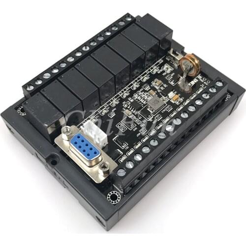 PLC Industrial control board FX1N-20MR delay module with base seat