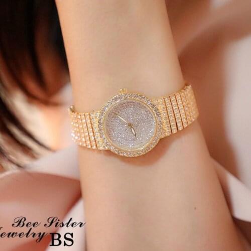 Luxury Women Watches Diamond 2 Sizes Dial Elegant Dress Quartz Watches Ladies Rhinestone Wristwatch Relogios Femininos