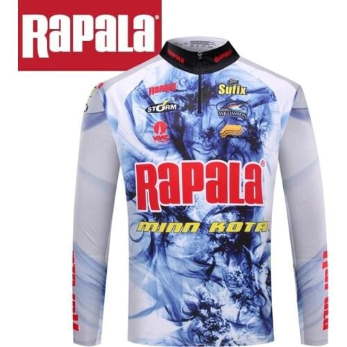 Rapala Brand Fishing Clothes Long Sleeve Shirt Quick Drying Breathable Anti UV Sun Protection Clothes long Sleeve Slim fit