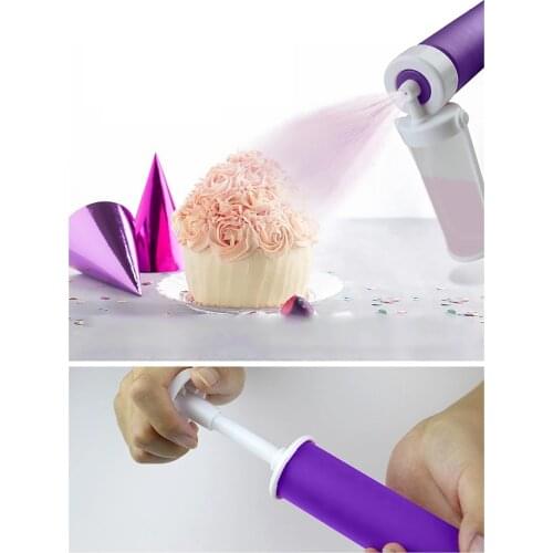 Manual Cake Spray Gun Cake Airbrush Coloring Sprayer Duster Manual Watering Can Cake Decorating Tools Kitchen Baking Tools