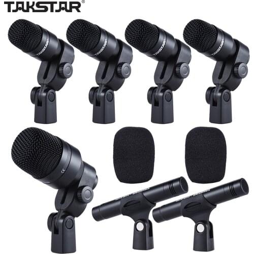 TAKSTAR DMS-D7 Professional Musical Instruments Drum Set Wired Microphone Mic Kit