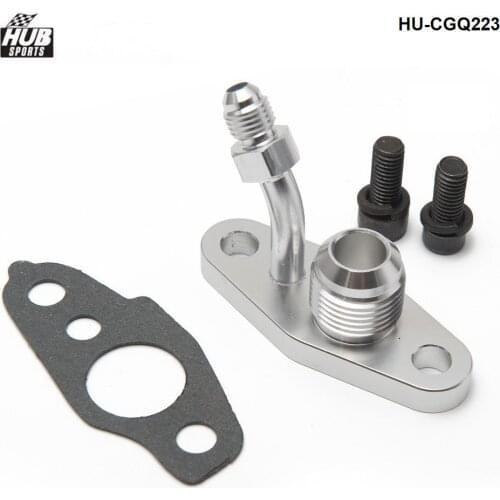 Turbo Oil Feed & Drain Flange Fit For TOYOTA CT20 CT26 4AN 10AN HU-CGQ223