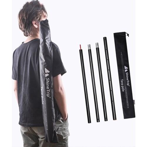 Outdoor 31mm thick canopy support rod camping aluminum rod adjustment pipe awning tarp support 2.8 meters rod