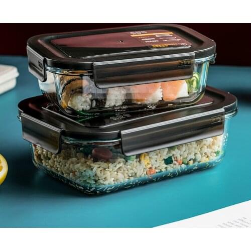 Japanese office lunch box glass healthy microwave warmer portable fashion food container comida japonesa home decore EC50FH