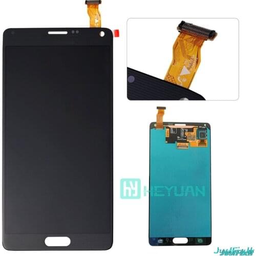 Replacement Super AMOLED For Samsung Galaxy Note 4 Burn-in shadow N910 N910C N910A N910F LCD Dispaly Touch Screen Digitizer