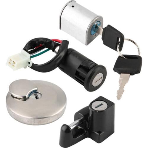 Ignition Lock Fuel Tank Cap Lock Helmet Lock Anti-theft Lock for Honda Monkey Ape