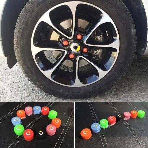 Car Wheel Nut Caps Auto Hub Screw Cover For Mercedes Smart Fortwo Forfour 453 451 450 Crossblade City Cabrio City-Coupe Roadster
