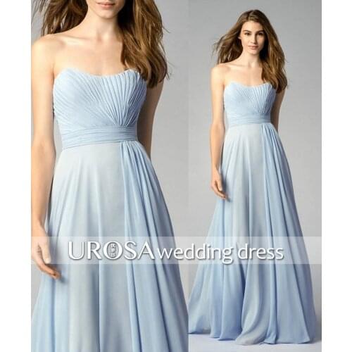 New Arrival robe de soiree sexy chiffon A-line Long formal 2018 Prom dcheap Vestido de Festa vestido longo bridesmaid dresses