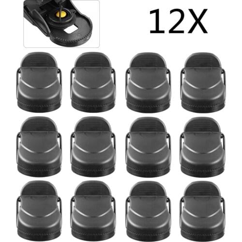 12Pcs Plastic Mouse Traps Black Durable Mouse Catcher Killer Pest Control Reusable Mice Catcher Hot Sale