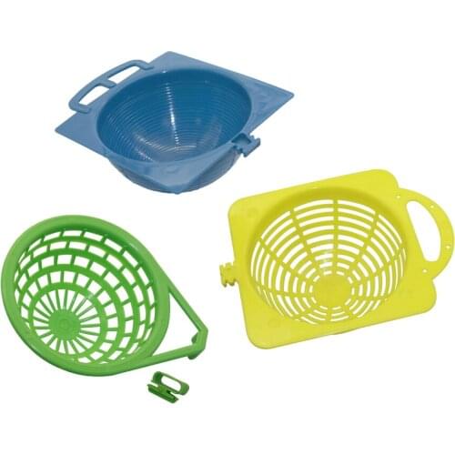 2 Pcs Plastic Bird Perch Nest Blue/Yellow/Green Pigeon Parrot Hatching Nest Birds Supplies Eggs House Accessories