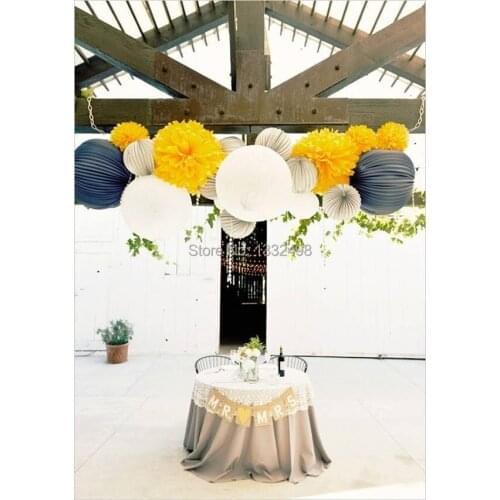 30 Colors 1000 pcs Tissue Paper Pom Pom Flower 4" (10CM) decoration wedding pompoms honeycomb paper flower garland paper lantern