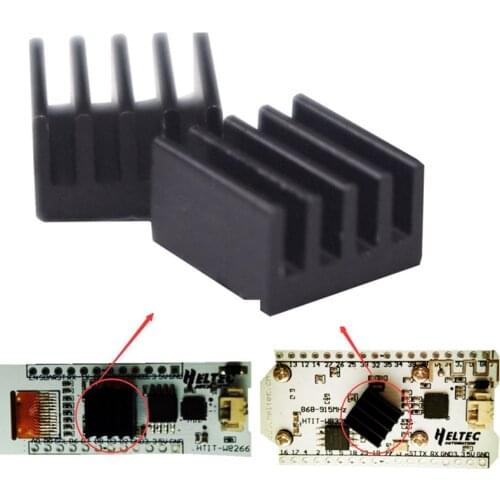 5PCS/lot ESP32 ESP8266 Aluminum Cooling Heatsink Cooler Heat Sink with Thermal Stickers Self-adhesive 9x9mm