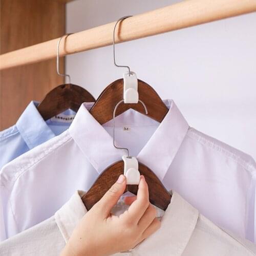 6Pieces Clothes Hanger Connector Hooks for Hanger Wardrobe Closet Connect Hooks Stack Hanger Rack Clothes Organzier Linking Hook
