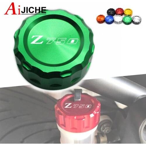 For Kawasaki Z750 Z 750 2007-2016 2008 2009 2010 2011 2012 Motorcycle Accessories CNC Aluminum Rear Brake Reservoir Cover Caps