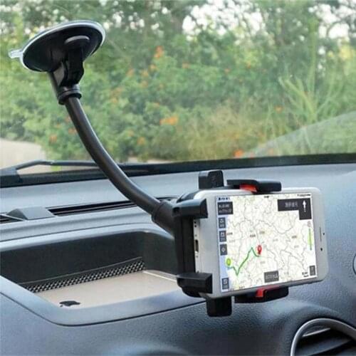 Car Lazy Person Rotating Holder For Phone Auto Interior Windshield Car Phone Holder ABS Car Mobile Support With Suction Cup