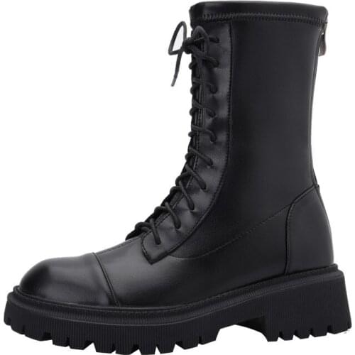 Big Size Lace up Martin boots boots women shoes ankle boots for women ladies boots shoes woman winter