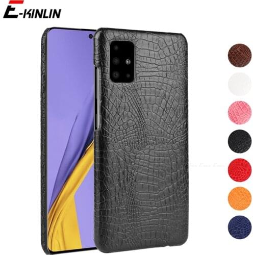 Crocodile Snake Leather Case For Samsung Galaxy A01 Core A11 A21 A31 A41 A51 A71 Hard PC Back Cover