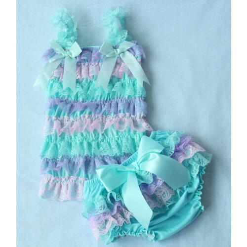 2020 Baby Girl Romper +Bummies Shorts Bloomers Summer Baby Clothing Toddler Infant Jumpsuit Baby Cotton Vest Lace Flower Shorts