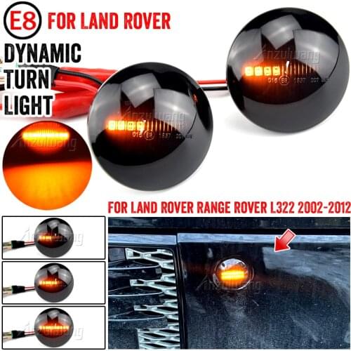 Dynamic LED Side Repeater Indicator Light Flowing Side Marker Signal Lamp Light For Land Range Rover L322 2002-2012