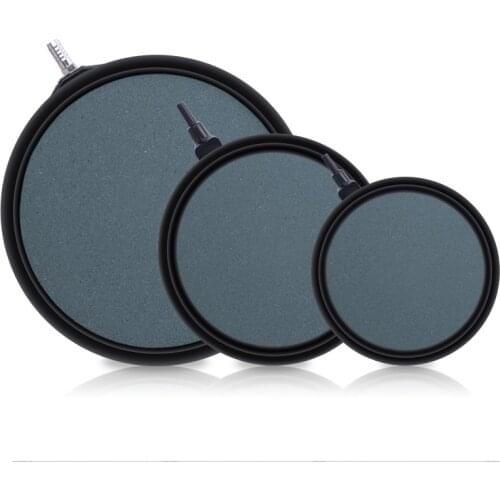 Disc sintered carborundum Semicircle Dark Gray Mineral Bubbles Air Stone Aquarium Oxygen plate accessories