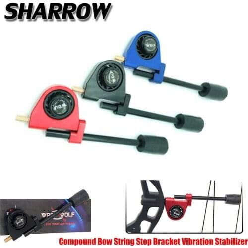 Archery Compound Bow String Stop Bracket Vibration Stabilizer Vibration Balance Bow Stabilizer String Level Shooting Accessories