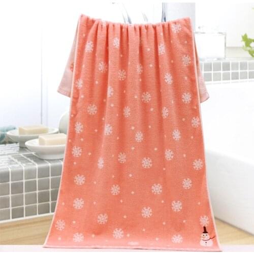 Cotton Lovely Snowman Embroidery Baby Bath Towels Kid Bath Towels Infant Baby Toallas Baby Stuff For Newborns