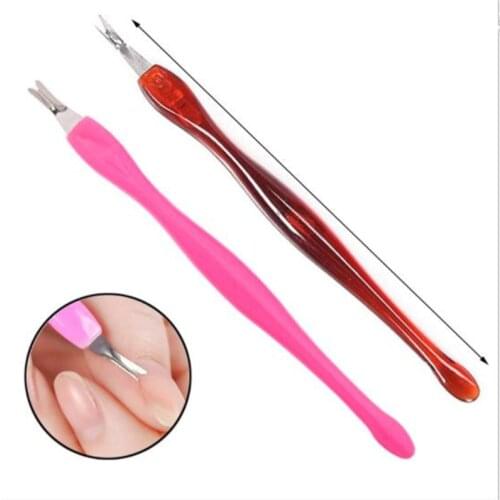 Practical Nail Art Tools Pedicure Cuticle Trimmer Remover Pusher Dead Skin Callus Removal Fork Manicure Tool Exfoliating Shovel