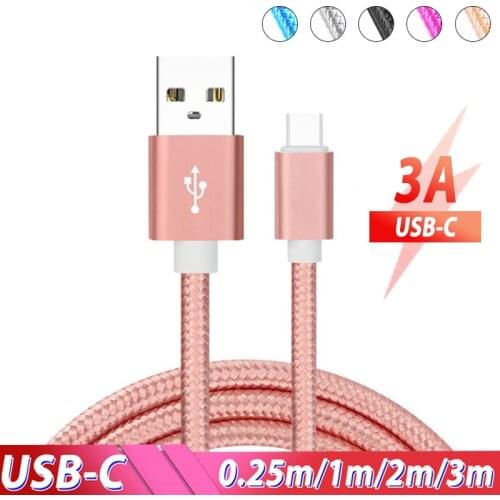Type C Cable 3m 3 Meter Usb Type C Cable 3.1 Fast Charging Cable Cabo Tipo C for Realme 5 6 Pro X Q Xiaomi Mi 9 Redmi Note 8 Pro