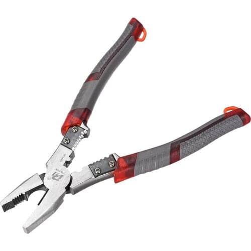 Uxcell Combination Pliers 8.5 Inch Wire Cutting Pliers with Wire Stripper Crimper Cutter Function