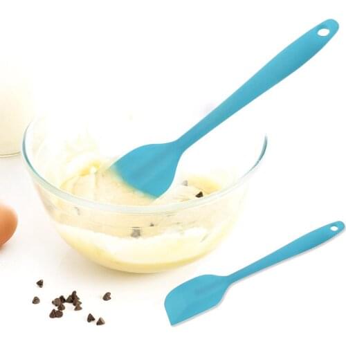 Kitchen Silicone Cream Butter Cake Spatula Mixing Batter Scraper Brush Butter Mixer Cake Brushes Baking Tool Kitchenware