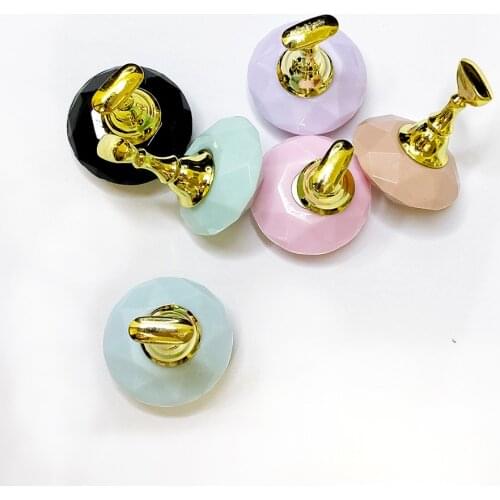 1 Set Magnetic Nail Holder False Nail Practice Training Display Stand Nail Art Polish False Tips Manicure Tool