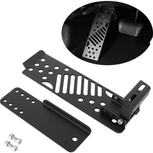 Metal Car Auto Dead Pedal Adjustable Left Side Foot Rest Kick Panel for Jeep Wrangler JL Sahara Rubicon 2018-2020