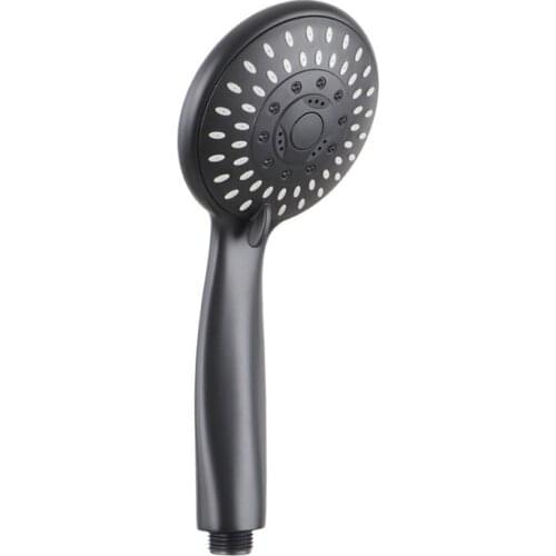 Black coating 5 Functions Shower Head Hand-Held High Flow Handheld Shower Head with Hose