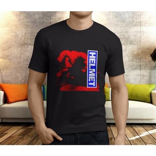 New Popular Helmet tee alternative metal band Mens Black T-Shirt S-3XL