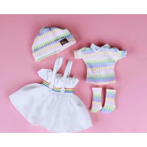 1/6 BJD Doll Clothes Suit Skirt Fashion Cut Lovely Dress Doll Accessories Suitable for 30 Cm Doll Wear Girl DIY Gift Toy