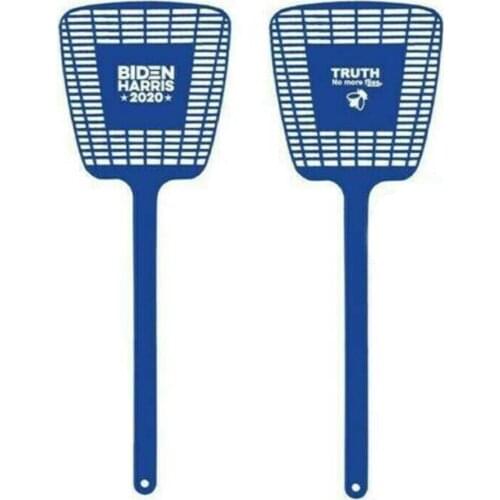 For US Election Plastic Fly Swatters Non-toxic Biden-Trump Pattern Household Baffle Mosquito Swatter Pest Control Long Handle