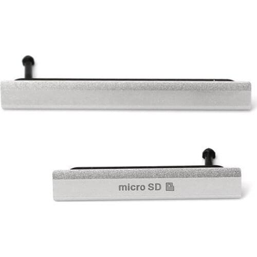 For Sony Xperia Z2 L50w D6503 D6502 D6543 Silver/Black/Purple Color Micro SD Card Port Dust Plug Cover