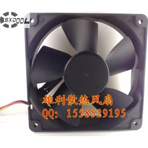 SXDOOL computer fan 120mm FD121238EB pc computer cooler 120mm fan 12V 0.83A 12CM 12038 3 wire cooling fans