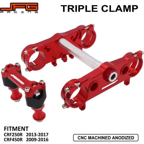 Motorcycle Triple Tree Clamps Steering Stem And Bar Mount For HONDA CRF250R CRF 250R 2013-2017 CRF450R CRF 450R 2009-2016