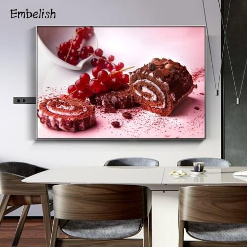Embelish 1 Pieces Large Size Wall Art Posters Bread And Fruits Kitchen Home Decor Pictures For Living Room HD Canvas Paintings