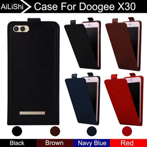 AiLiShi For Doogee X30 Case Up And Down Vertical Phone Flip Leather Case X30 Doogee Phone Accessories 4 Colors + Tracking